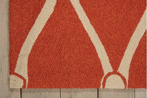 Nourison Portico Orange 80 X 106 Area Rug 805-102842 Image 1