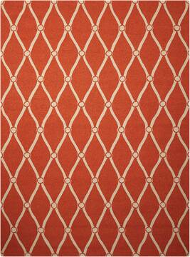 Nourison Portico Orange Rectangle 8x10 ft Polypropylene Carpet 102842