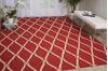 Nourison Portico Red 80 X 106 Area Rug  805-102848 Thumb 3