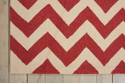 Nourison Portico Red 80 X 106 Area Rug 805-102858 Image 1