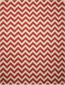Nourison Portico Red Rectangle 8x10 ft Polypropylene Carpet 102858