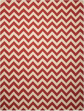 Nourison Portico Red Rectangle 8x10 ft Polypropylene Carpet 102858
