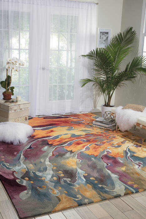 Nourison Prismatic Multicolor 79 X 99 Area Rug 805-102894 Image 3