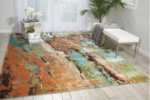 Nourison Prismatic Multicolor 79 X 99 Area Rug 805-102899 Image 3