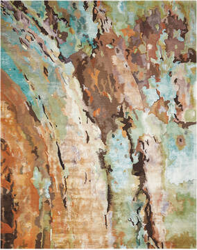 Nourison Prismatic Multicolor Rectangle 8x10 ft Lucxelle Carpet 102899