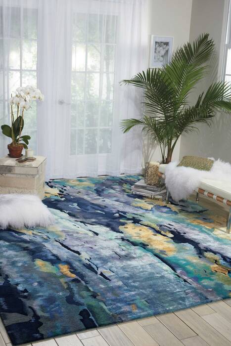 Nourison Prismatic Grey 86 X 116 Area Rug 805-102905 Image 3
