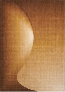 Nourison Radiant Arts Yellow Rectangle 2x4 ft Wool Carpet 102907