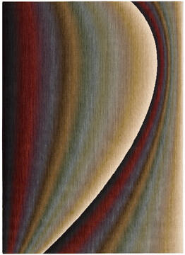 Nourison Radiant Arts Multicolor Rectangle 2x4 ft Wool Carpet 102922
