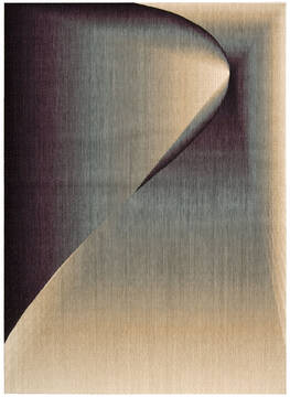 Nourison Radiant Arts Beige Rectangle 2x4 ft Wool Carpet 102927