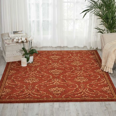 Nourison RADIANT IMPRESSION Red 79 X 1010 Area Rug 99446624826 805-102962 Image 1