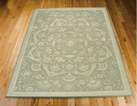Nourison Regal Green 79 X 99 Area Rug 805-102984 Image 3