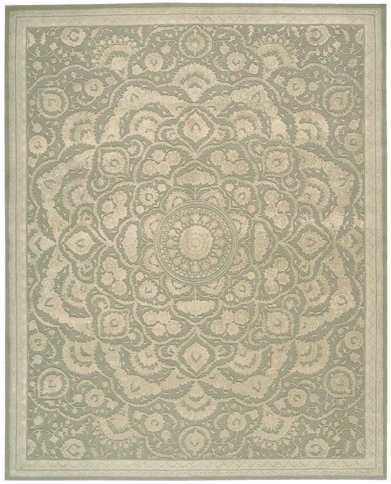 Nourison REGAL Green 99 X 139 Area Rug 99446052568 805-102986 Image 0