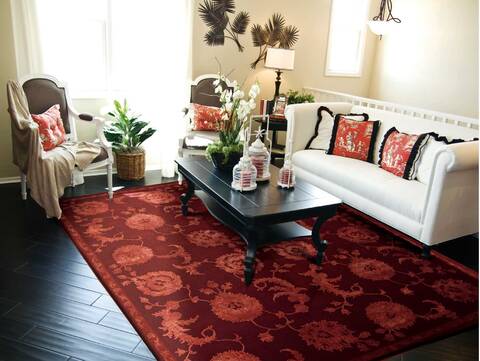 Nourison Regal Red 56 X 86 Area Rug 805-102989 Image 2