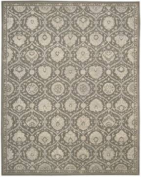 Nourison Regal Grey Rectangle 6x9 ft Wool Carpet 103000