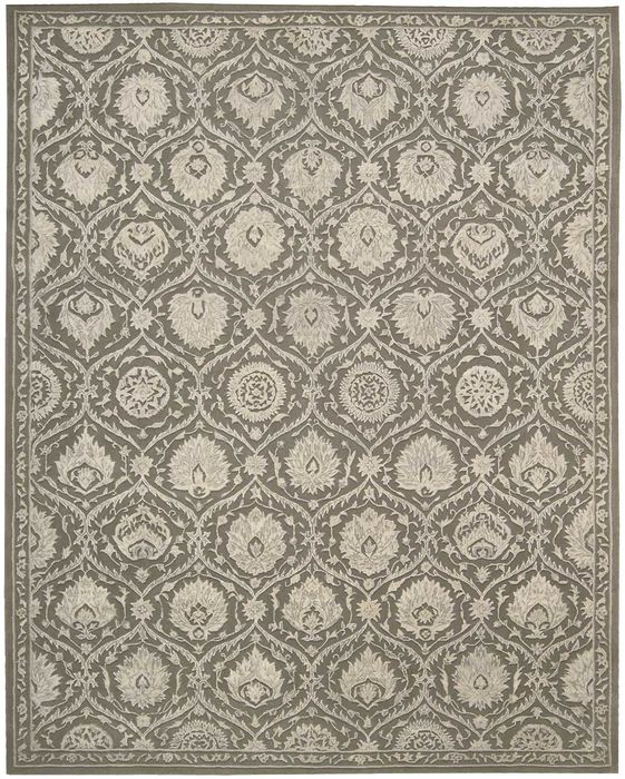 Nourison REGAL Grey 79 X 99 Area Rug 99446055439 805-103001 Image 0