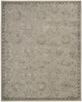 Nourison REGAL Grey Rectangle 8x10 ft Wool Carpet 103025