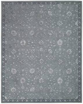 Nourison Regal Grey Rectangle 6x9 ft Wool Carpet 103030