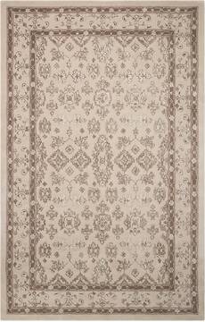 Nourison Regal Beige Rectangle 6x9 ft Wool Carpet 103041