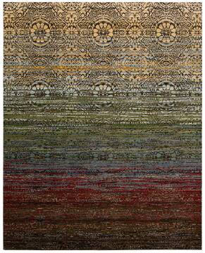 Nourison Rhapsody Multicolor Rectangle 8x11 ft Wool Carpet 103051