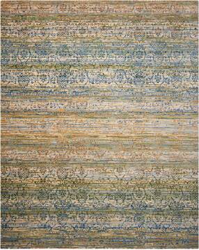 Nourison Rhapsody Multicolor Rectangle 6x9 ft Wool Carpet 103053