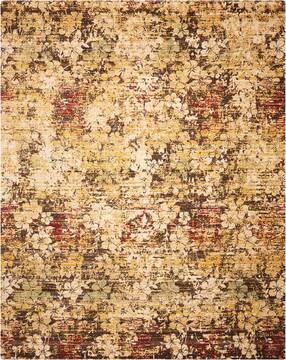 Nourison Rhapsody Beige Rectangle 8x10 ft Wool Carpet 103058