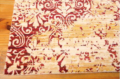 Nourison Rhapsody Yellow 79 X 99 Area Rug 805-103062 Image 4