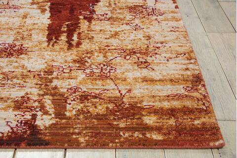 Nourison Rhapsody Yellow 79 X 99 Area Rug 805-103066 Image 4