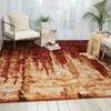 Nourison Rhapsody Yellow 79 X 99 Area Rug  805-103066 Thumb 3