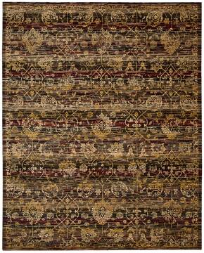 Nourison Rhapsody Yellow Rectangle 6x9 ft Wool Carpet 103073