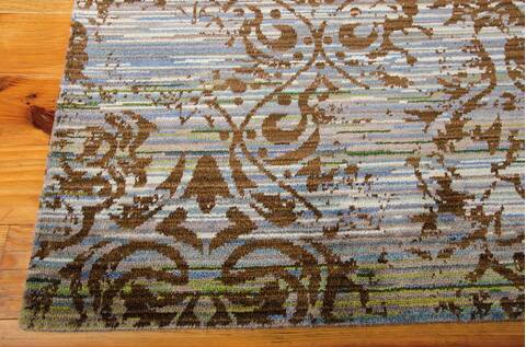Nourison Rhapsody Blue 79 X 99 Area Rug 805-103086 Image 4