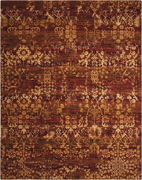 Nourison Rhapsody Multicolor Rectangle 8x10 ft Wool Carpet 103094