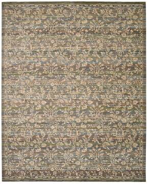 Nourison Rhapsody Blue Rectangle 8x10 ft Wool Carpet 103098