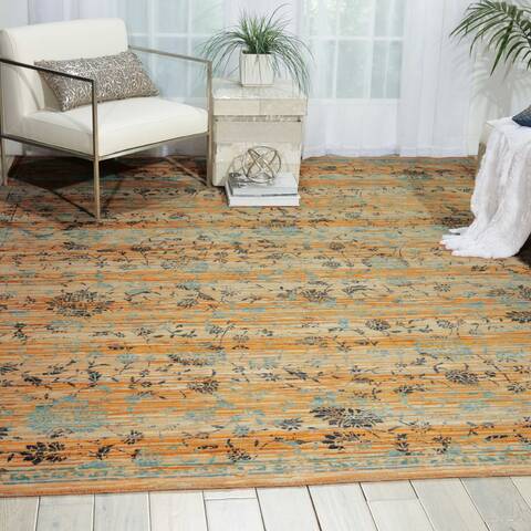 Nourison Rhapsody Beige 86 X 116 Area Rug 805-103103 Image 3