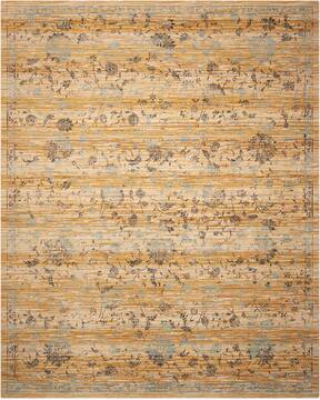 Nourison Rhapsody Beige Rectangle 8x11 ft Wool Carpet 103103