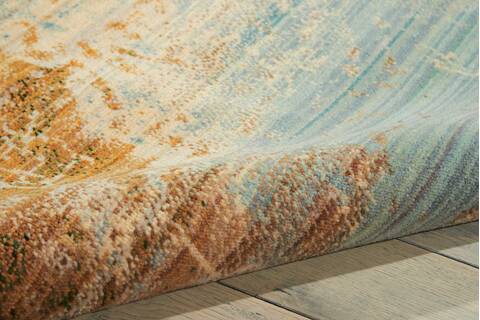 Nourison Rhapsody Blue 79 X 99 Area Rug 805-103118 Image 2