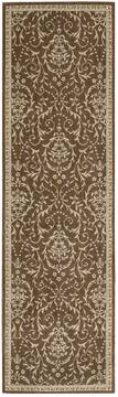Nourison Riviera Brown Runner 2'3" X 8'0" Area Rug  805-103146