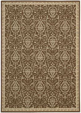 Nourison RIVIERA Brown Rectangle 4x6 ft Wool Carpet 103147