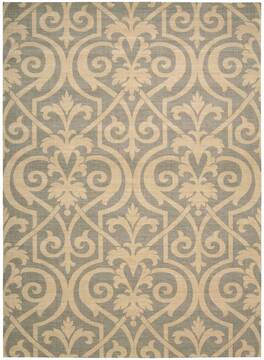 Nourison Riviera Grey Rectangle 5x7 ft Wool Carpet 103166