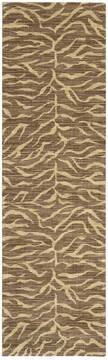 Nourison Riviera Brown Runner 6 to 9 ft Wool Carpet 103170