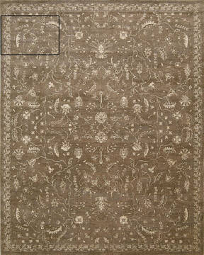 Nourison Silk Elements Brown 12'0" X 15'0" Area Rug  805-103258