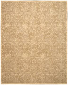 Nourison Silk Elements Beige Rectangle 8x11 ft Wool Carpet 103277