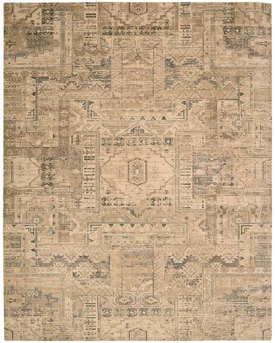 Nourison Silk Elements Beige 79 X 99 Area Rug 805-103283 Image 0