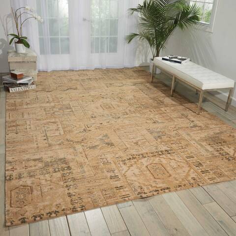 Nourison Silk Elements Beige 99 X 130 Area Rug 805-103285 Image 3