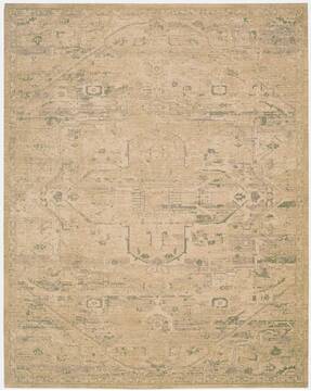 Nourison Silk Elements Beige Rectangle 12x15 ft Wool Carpet 103286