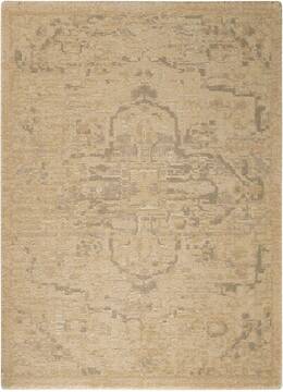 Nourison Silk Elements Beige Rectangle 2x3 ft Wool Carpet 103287