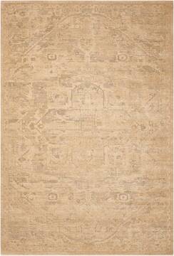 Nourison Silk Elements Beige Rectangle 6x9 ft Wool Carpet 103289