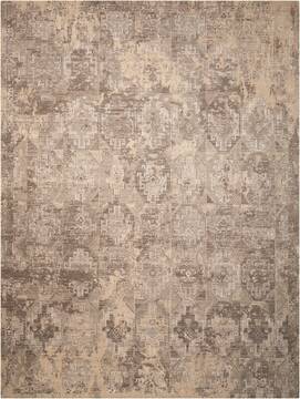 Nourison Silk Elements Beige Rectangle 8x10 ft Wool Carpet 103296