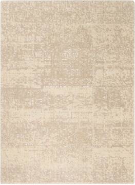 Nourison Silk Elements White Rectangle 2x3 ft Wool Carpet 103307