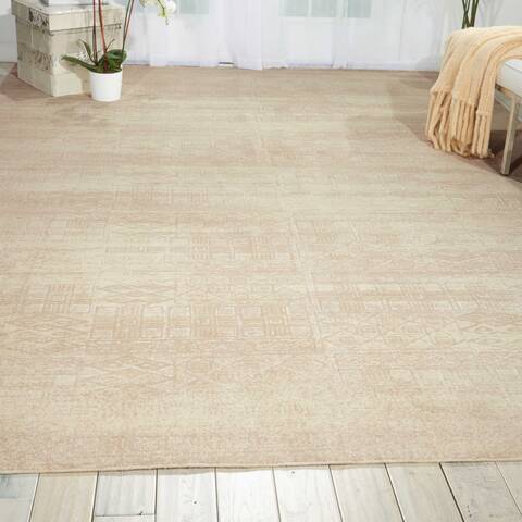 Nourison Silk Elements White 99 X 130 Area Rug 805-103312 Image 3