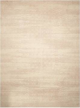 Nourison Silk Elements White Rectangle 10x13 ft Wool Carpet 103312